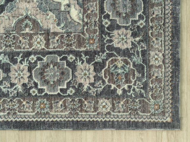 United Weavers Armada Amazing Grace Grey Rug - angle view