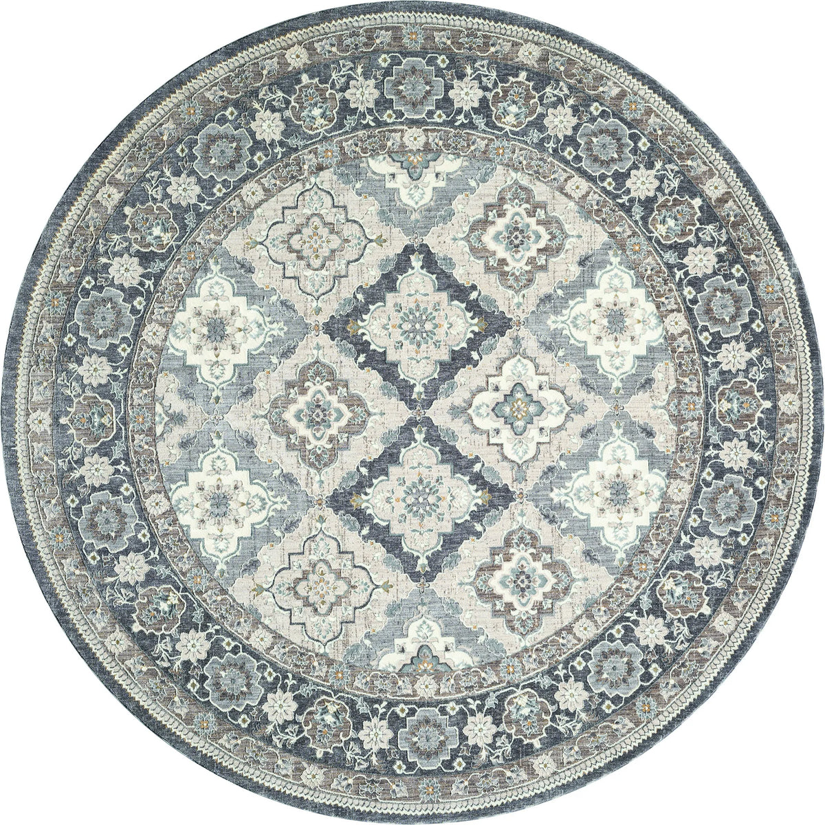 United Weavers Armada Amazing Grace Grey Rug - round front view