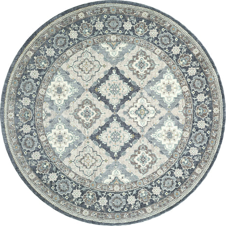 United Weavers Armada Amazing Grace Grey Rug - round front view