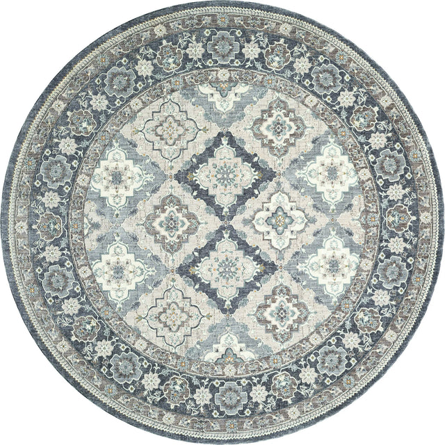 United Weavers Armada Amazing Grace Grey Rug - round front view