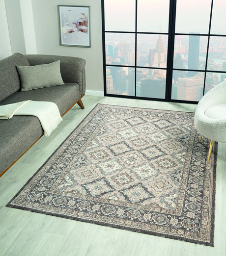 United Weavers Armada Amazing Grace Grey Rug - room scene