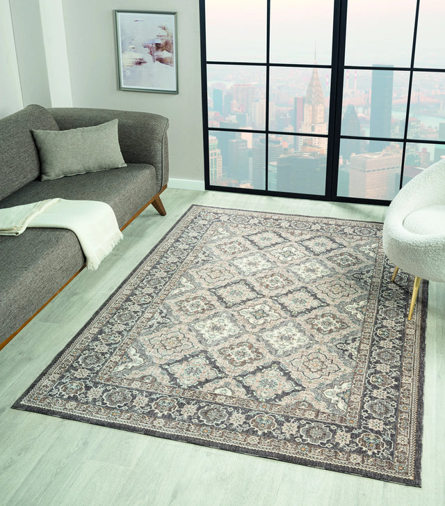 United Weavers Armada Amazing Grace Grey Rug - room scene