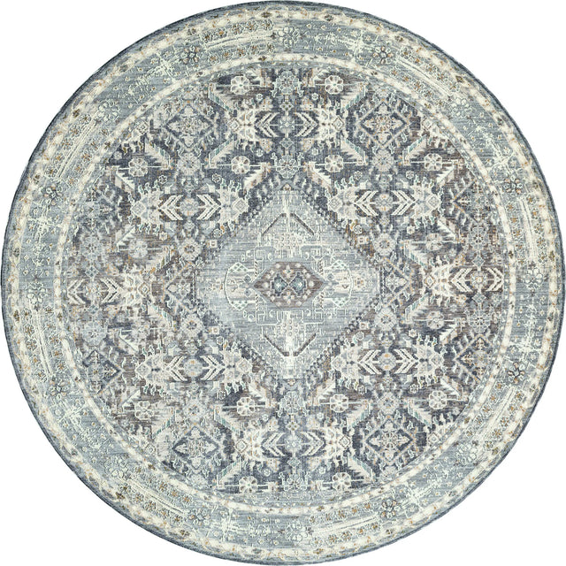 United Weavers Armada Austro Grey Rug - round front view