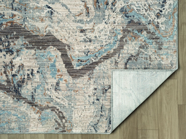 United Weavers Armada Blessed Blue Rug - backing detail
