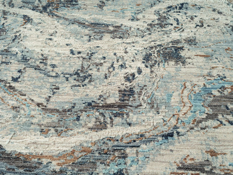 United Weavers Armada Blessed Blue Rug - close-up detail
