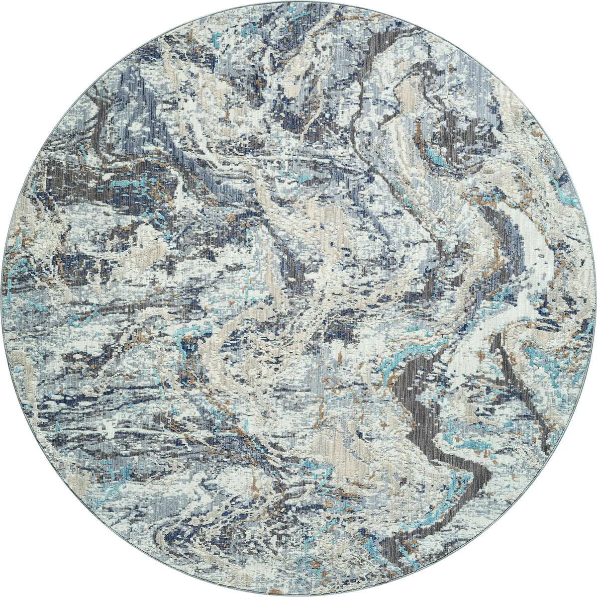 United Weavers Armada Blessed Blue Rug - round front view