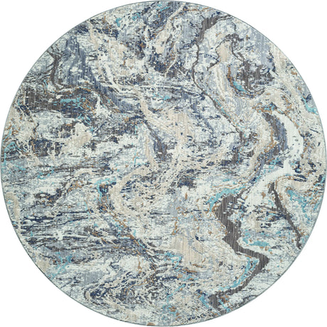 United Weavers Armada Blessed Blue Rug - round front view