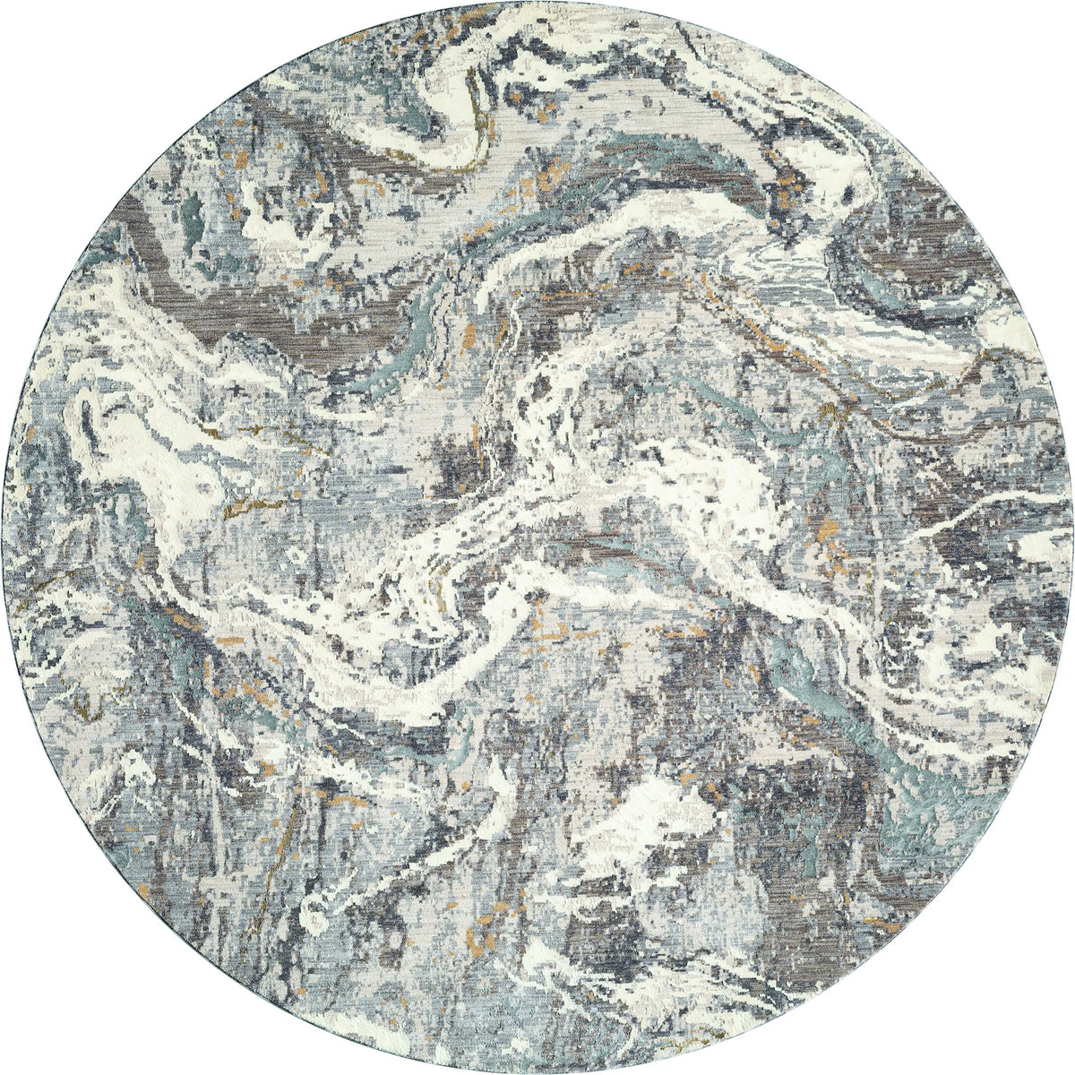 United Weavers Armada Blessed Grey Rug - round front view