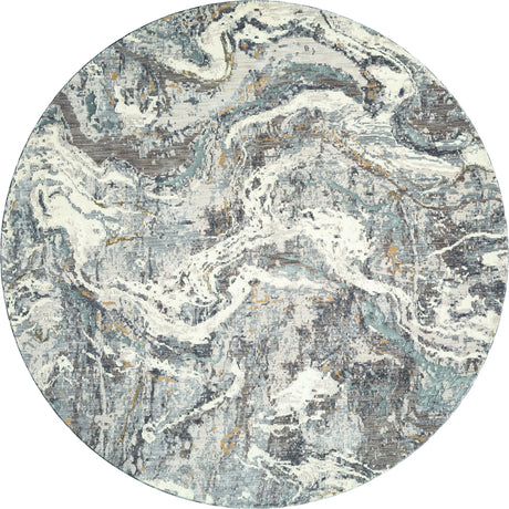 United Weavers Armada Blessed Grey Rug - round front view