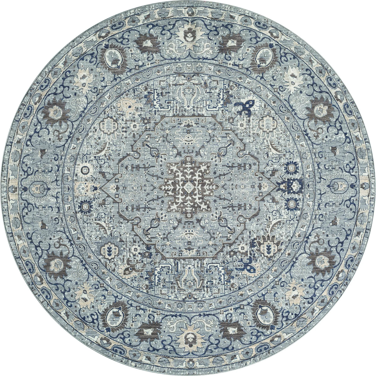 United Weavers Armada Clermont Blue Rug - round front view