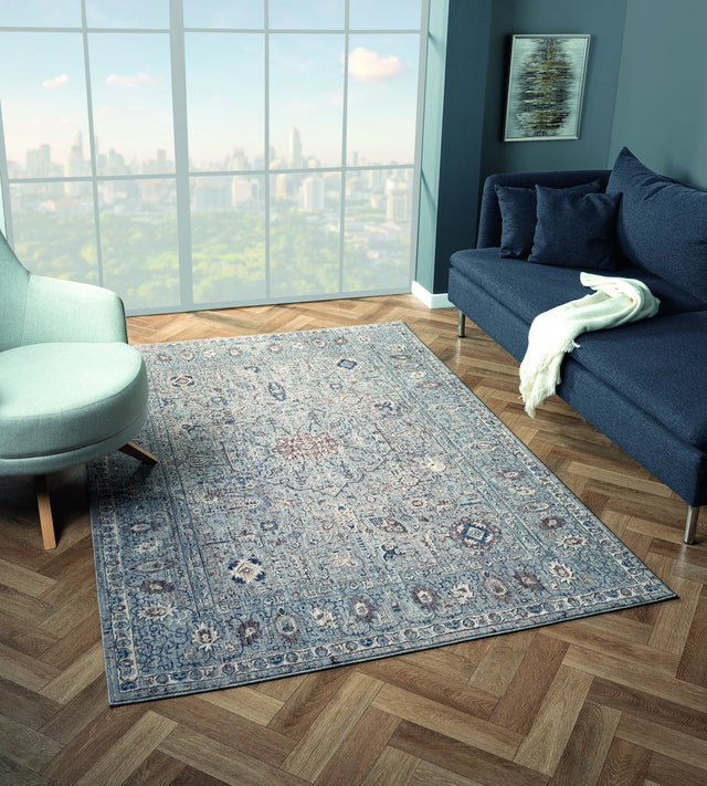 United Weavers Armada Clermont Blue Rug - room scene