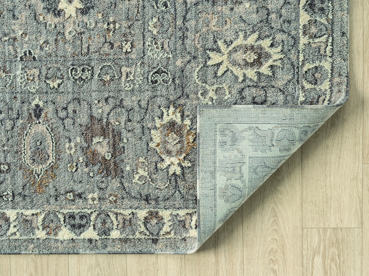 United Weavers Armada Clermont Grey Rug - backing detail