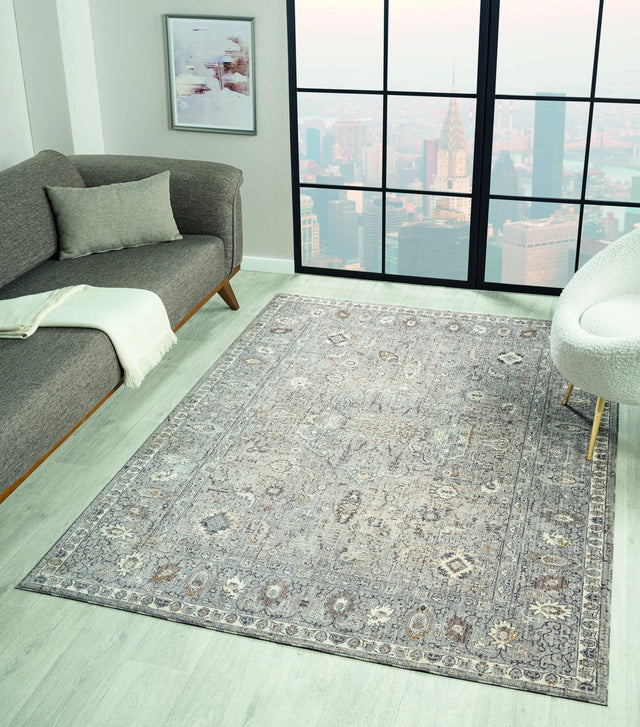 United Weavers Armada Clermont Grey Rug - room scene