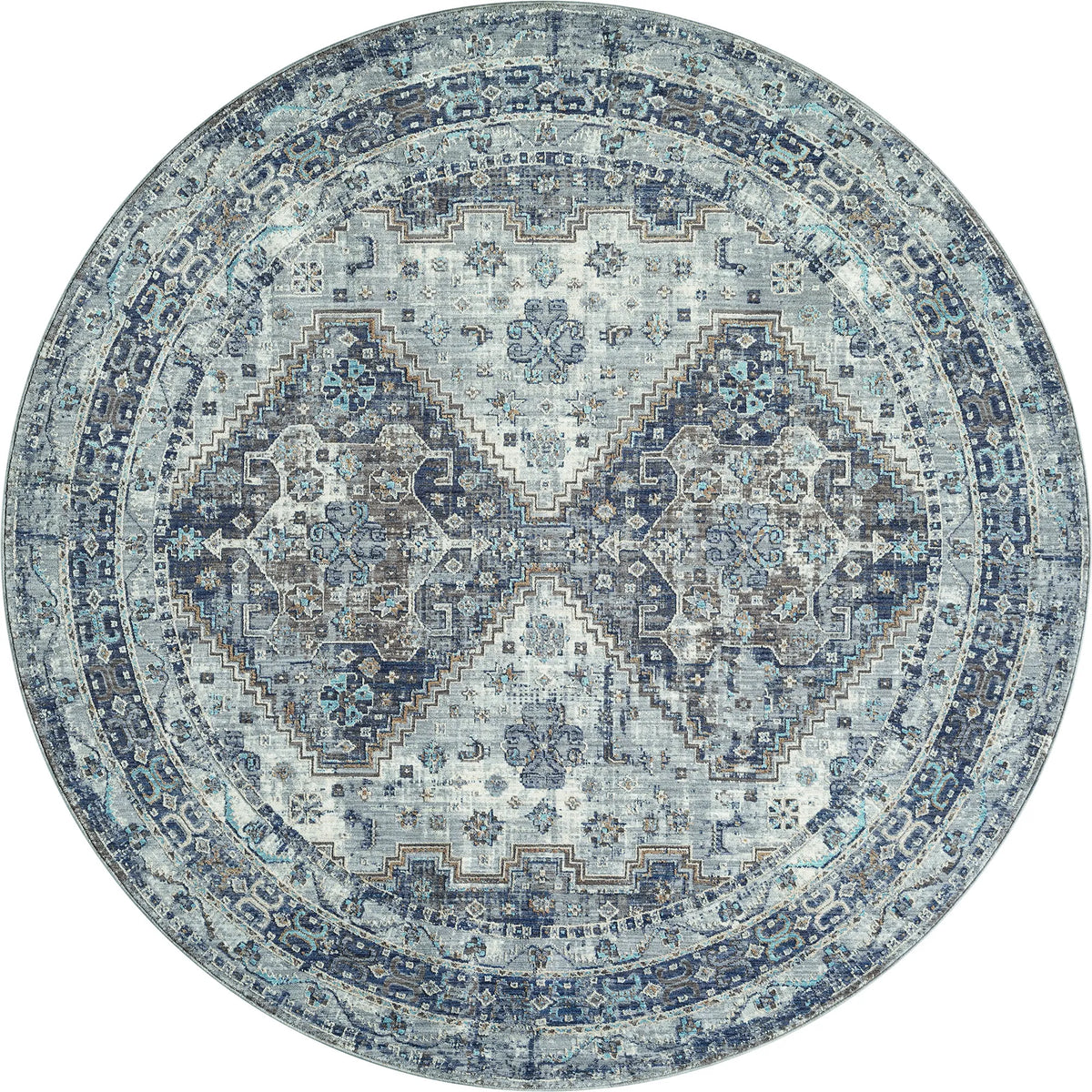 United Weavers Armada Crosswinds Blue Rug - round front view