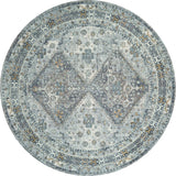 United Weavers Armada Crosswinds Grey Rug - round front view