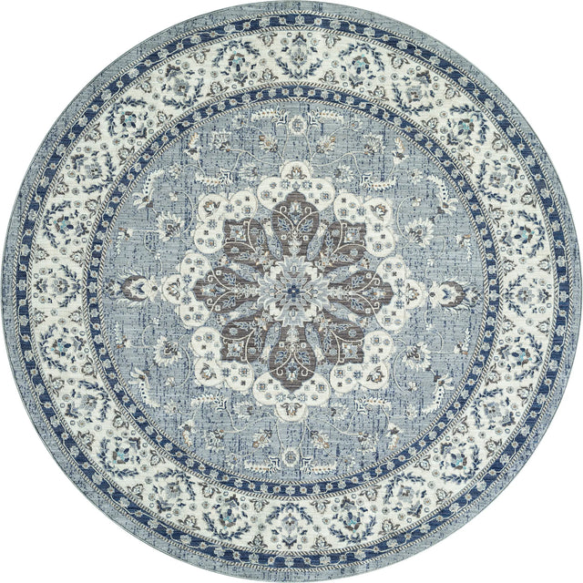 United Weavers Armada Enterprise Blue Rug - round front view