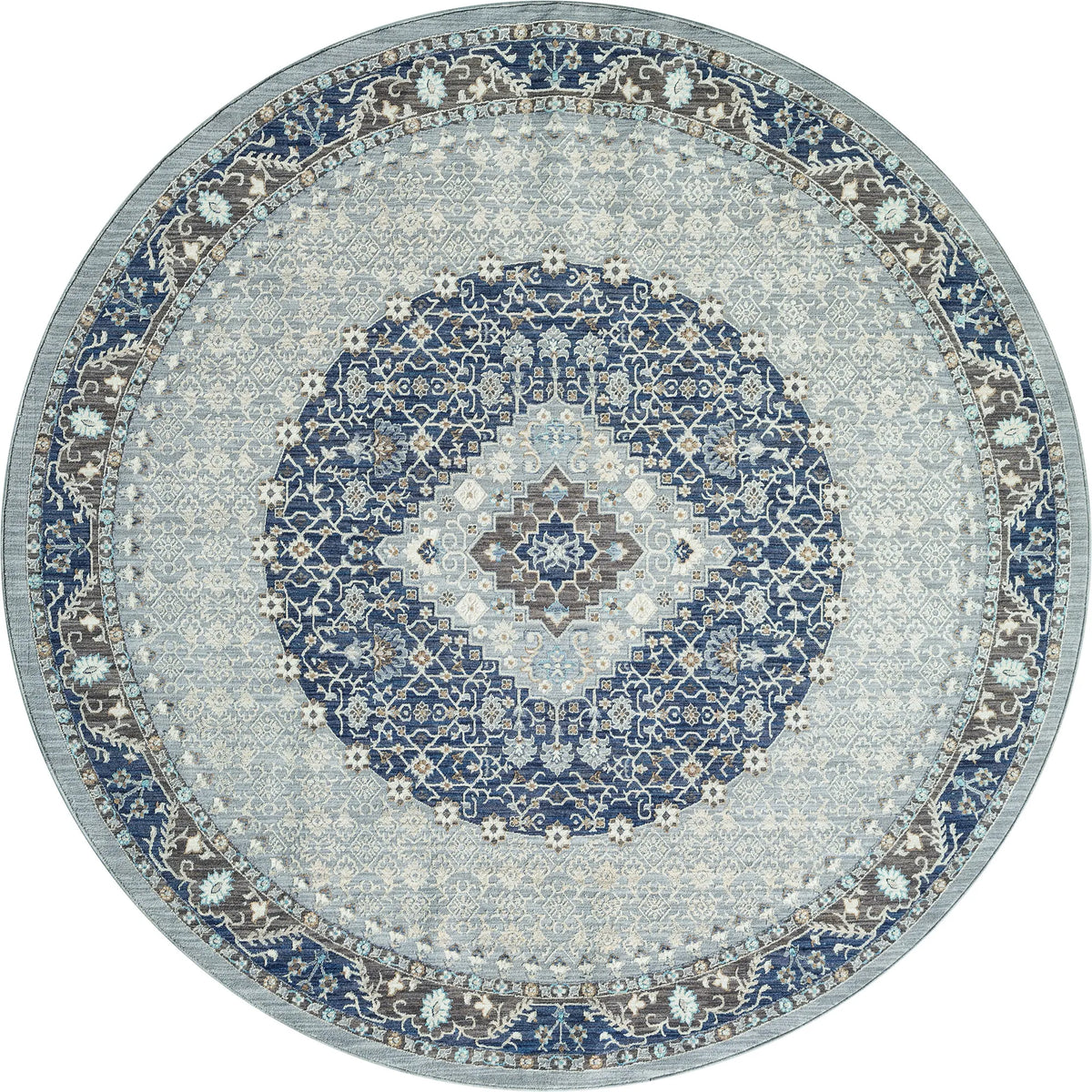 United Weavers Armada Sirius Blue Rug - round front view