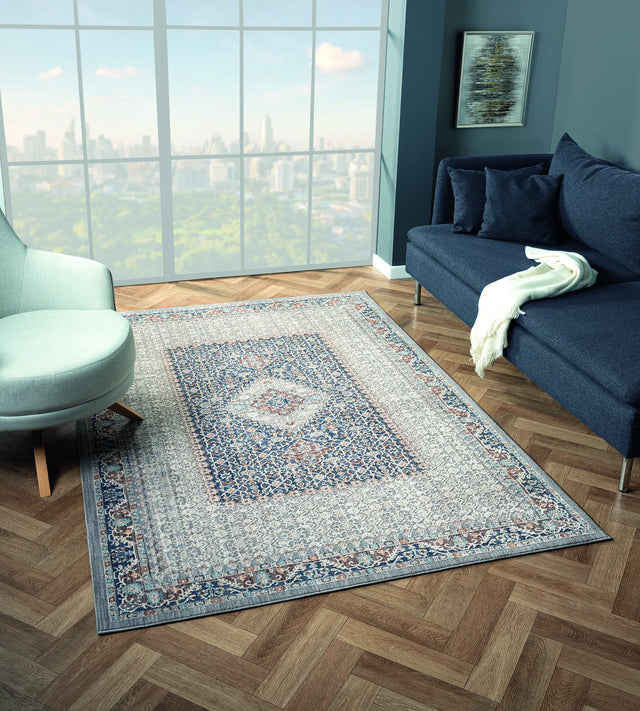 United Weavers Armada Sirius Blue Rug - room scene