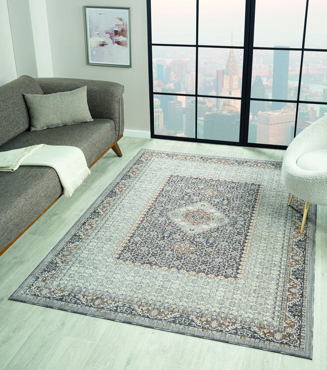United Weavers Armada Sirius Grey Rug - room scene
