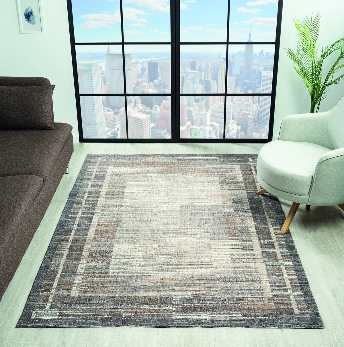 United Weavers Armada Victoria Grey Rug - room scene