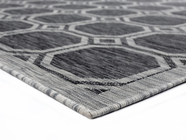United Weavers Augusta Balos Black Rug - angle view