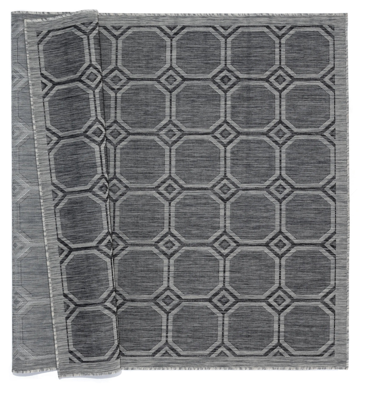 United Weavers Augusta Balos Black Rug - backing detail