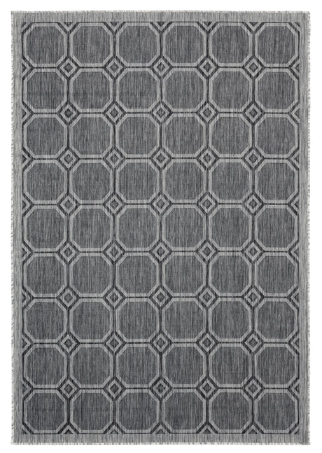 United Weavers Augusta Balos Black Rug - front view