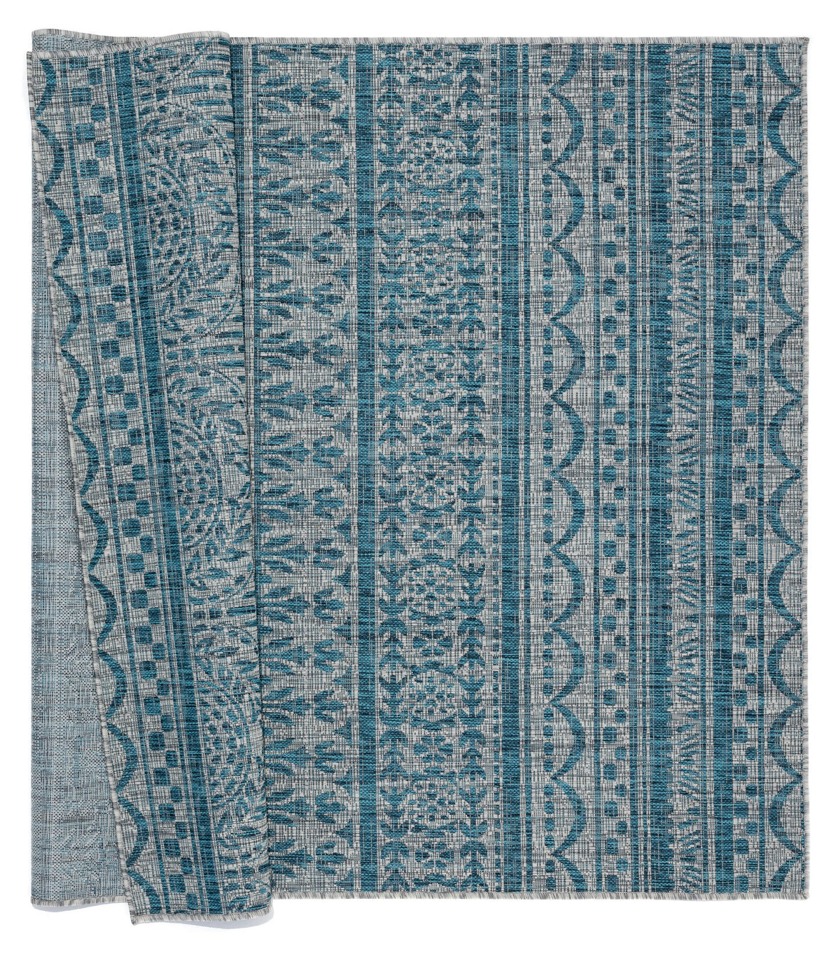 United Weavers Augusta Diani Aqua Rug - backing detail