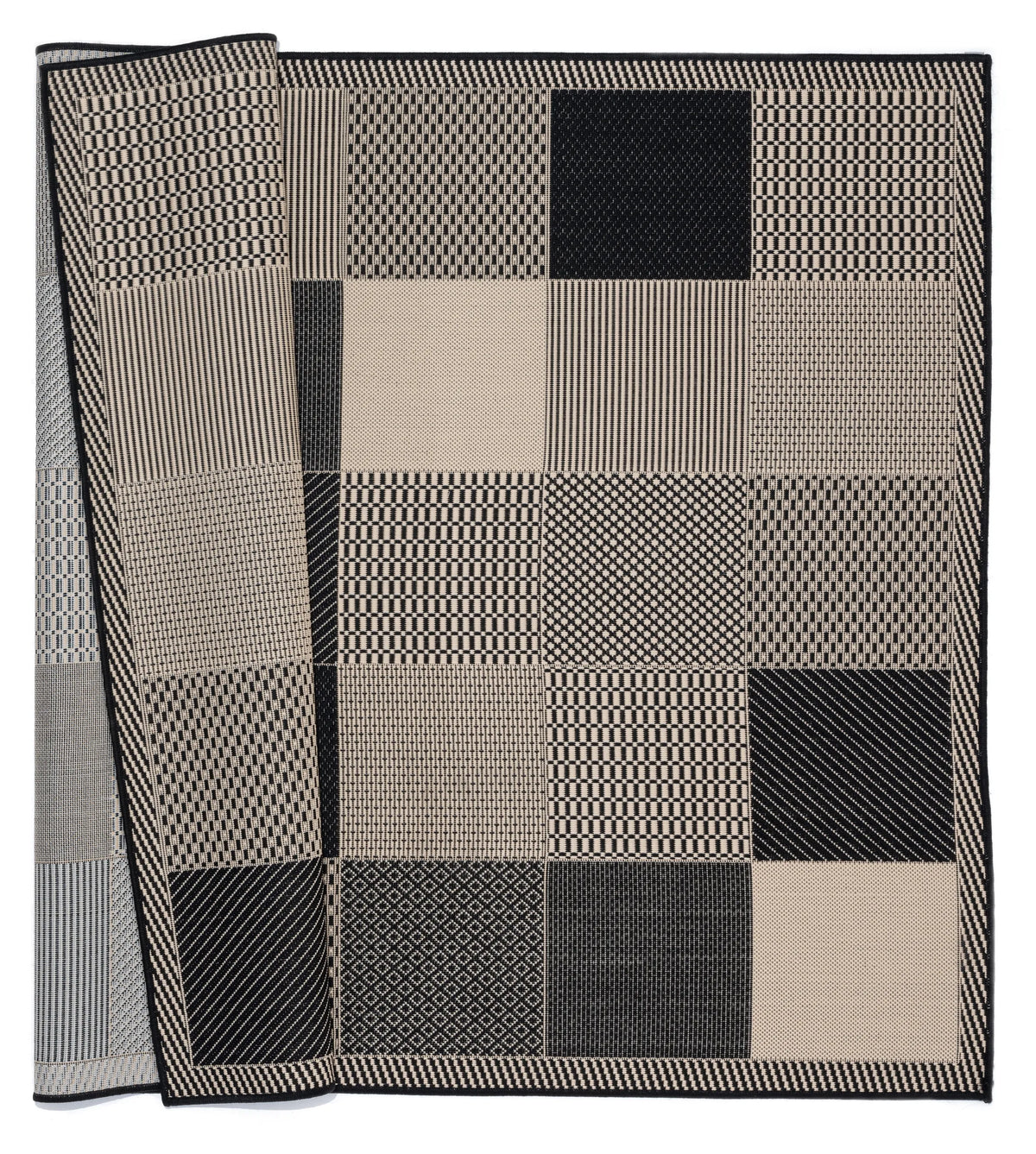 United Weavers Augusta Grand Anse Black Rug - backing detail