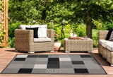 United Weavers Augusta Grand Anse Black Rug - room scene