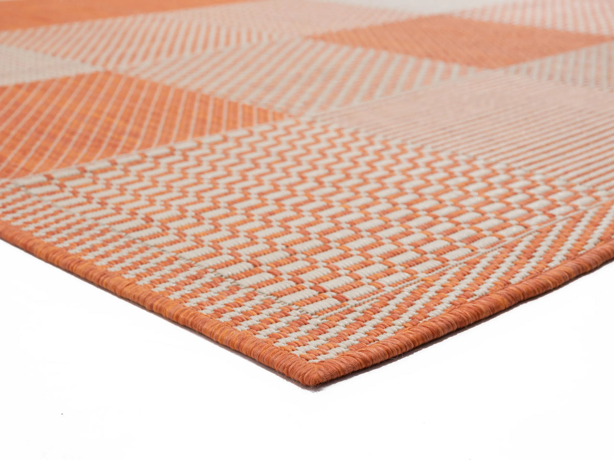 United Weavers Augusta Grand Anse Terracotta Rug - angle view
