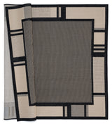United Weavers Augusta Matira Black Rug - backing detail