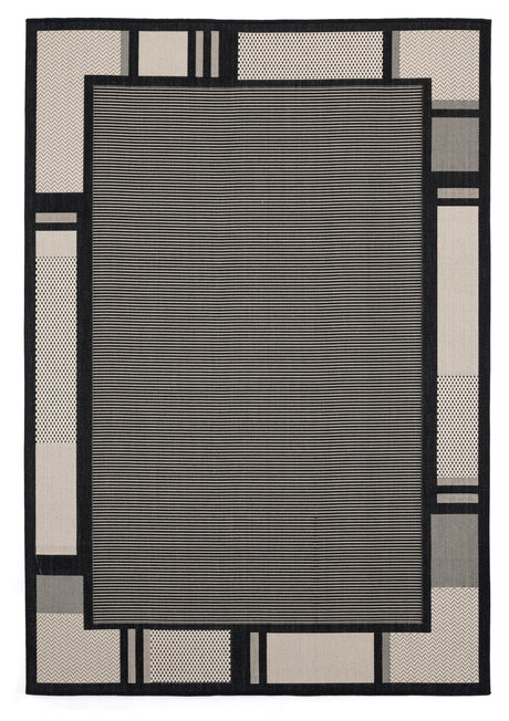 United Weavers Augusta Matira Black Rug - front view