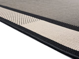 United Weavers Augusta Matira Black Rug - pile height detail