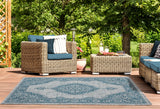 United Weavers Augusta Sant Andrea Aqua Rug - room scene