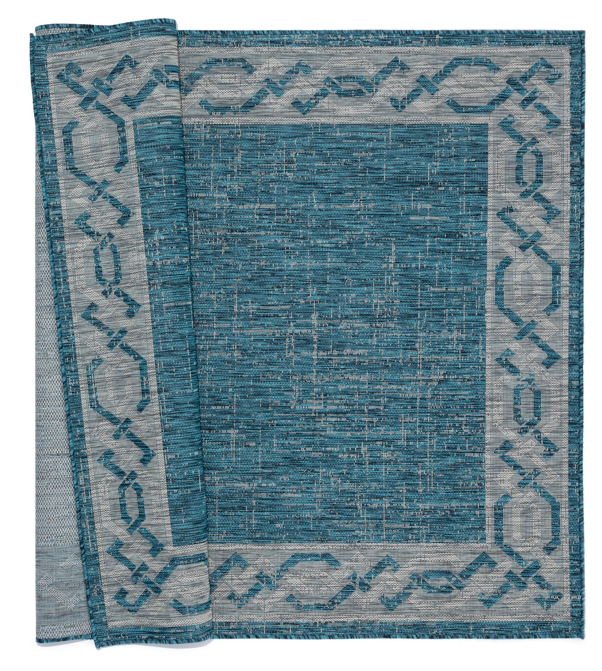 United Weavers Augusta Whitehaven Aqua Rug - backing detail
