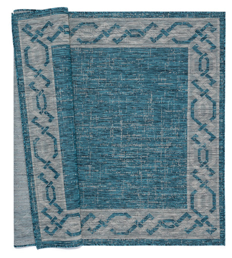 United Weavers Augusta Whitehaven Aqua Rug - backing detail