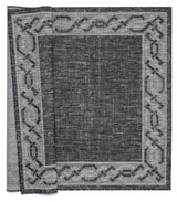 United Weavers Augusta Whitehaven Black Rug - backing detail