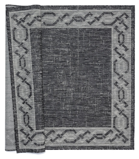 United Weavers Augusta Whitehaven Black Rug - backing detail