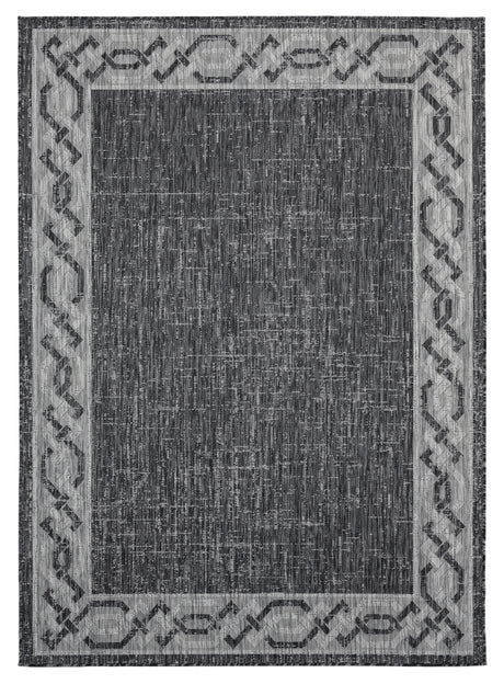 United Weavers Augusta Whitehaven Black Rug - front view