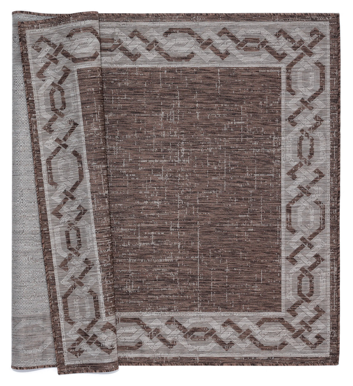 United Weavers Augusta Whitehaven Brown Rug - backing detail