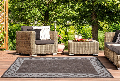 United Weavers Augusta Whitehaven Brown Rug - room scene