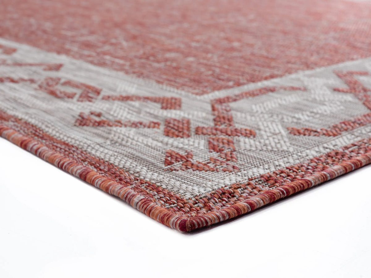 United Weavers Augusta Whitehaven Terracotta Rug - angle view