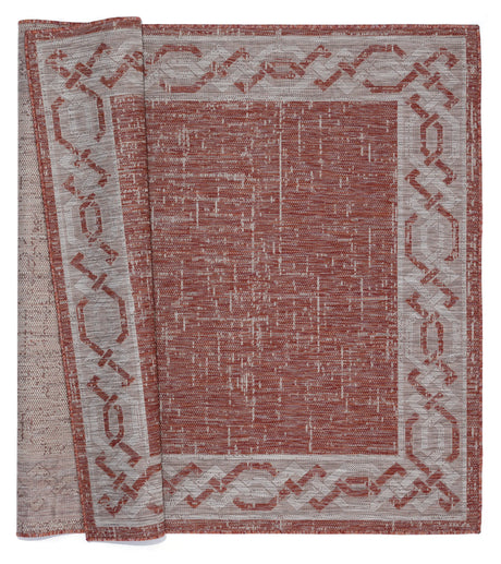 United Weavers Augusta Whitehaven Terracotta Rug - backing detail