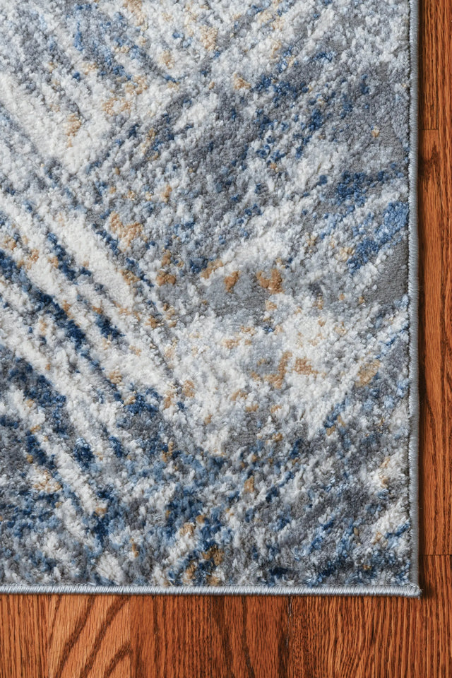 United Weavers Austin Archer Blue Rug - angle view