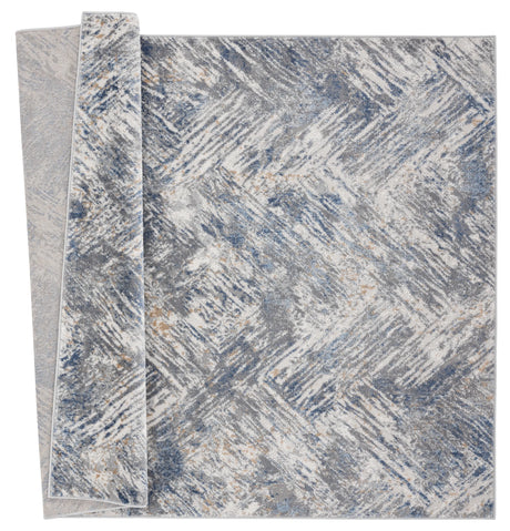 United Weavers Austin Archer Blue Rug - backing detail