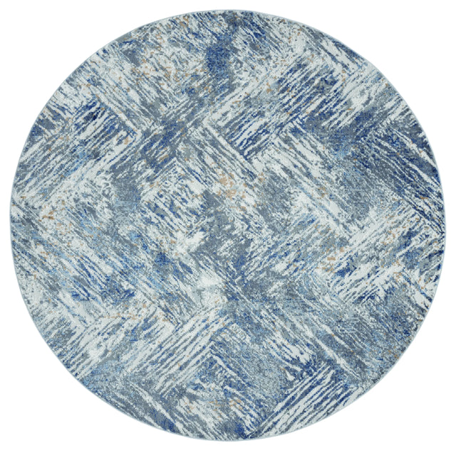 United Weavers Austin Archer Blue Rug - round front view