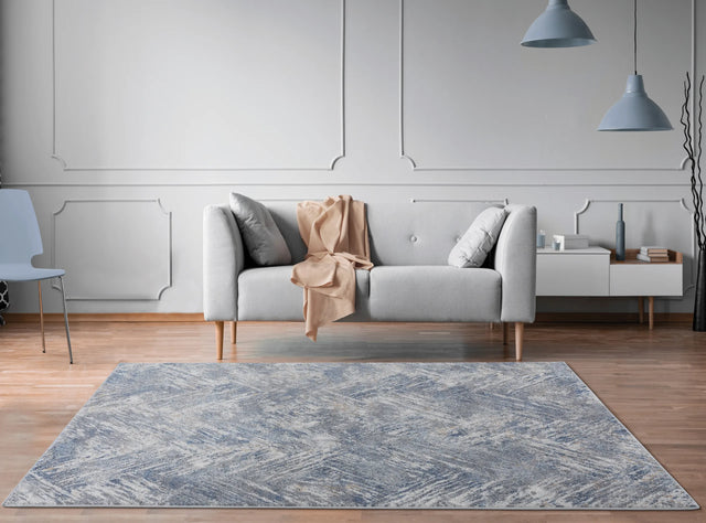 United Weavers Austin Archer Blue Rug - room scene