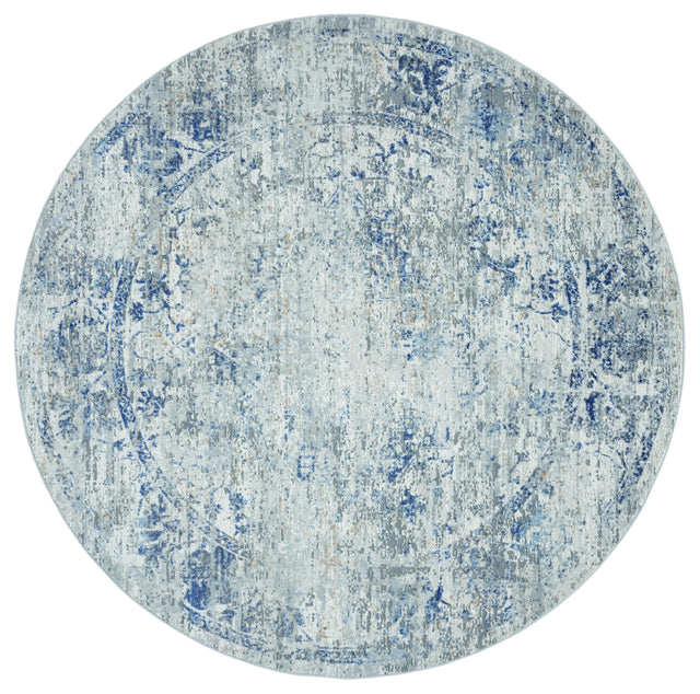 United Weavers Austin Clark Blue Rug - round front view