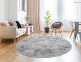 United Weavers Austin Clark Grey Rug - round room scene